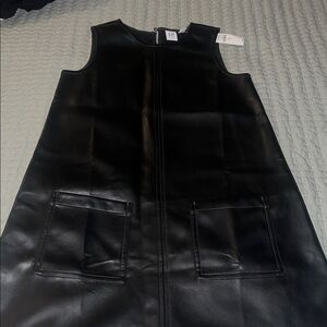 GAP Kids Black Faux Leather Dress